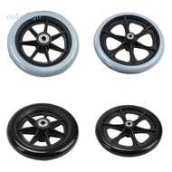 COLO 6 8Inch Anti-skid Wheelchair Front Castor Wheels Replacement Solid Tire Wheel for Electric Manual Wheelchairs