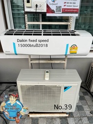 แอร์มือสองDaikin fixed speed 15000btu R32 ปี 2018