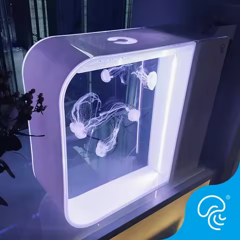 60L Professional Jellyfish Tank Acrylic Saltwater Fish TankAquarium Colour Jellyfish Tank Medium Sup