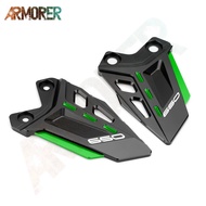 Motorcycle Accessories CNC Rear Set FootPeg Protector Footrest Heel Plates Guard For KAWASAKI Z650 Z