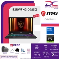 Cyborg 15 B2RWFKG (NVIDIA® GeForce RTX™ 5060 Laptop GPU, GDDR7 8GB) RGB Keyboard