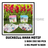 50PCS MASKER ANAK MODEL DUCKBILL MASKER KARAKTER