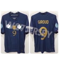 ISSUE player JERSEY - France Home 2022 name player Giroud, Mbappe + Patch