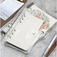 P6. A7/ A6/ A5 TRANSPARENT 6 RING PLANNER NOTEBOOK +