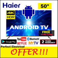 [FAST SHIPPING] Haier Candy 50 inch 4K UHD ANDROID SMART LED TV with Play Store LE50K6600UG C50K702AU