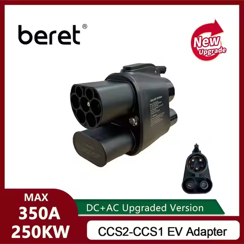 Beret CCS2 to CCS1 250A EV Travel charger Adapter AC+DC Type2 to Type1 Fast Charging CCS Combo 2 to