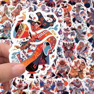 Traditional National Trendy Chinese Style Piying Drama Historical Culture Painted Personality Sticke