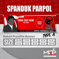 9x1 BANNER PARPOL BANNER POLITICAL PARTY KAMPANYE PDIP ELECTIONS MDPRINTSTORE
