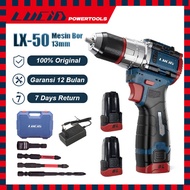 LUCID LX-50 Cordless Mesinbor 80N.M13MM 2.0A 18V Li-ion Baterai Impact Drill Brushless Pocket Rocket