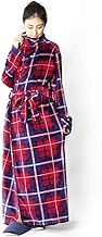 Iris Plaza Blanket, Wear Blanket, 49.2 inches (125 cm) Length, Room Wear, Flannel Microfiber, Melts 