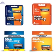 Gillette Fusion 5 ProGlide Manual Refill 4pcs/Gillette Fusion 5 ProGlide Power Refill 4pcs