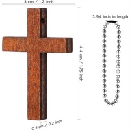 Crosses Charm Pendant Mini Wooden Crosses Charm For Diy Necklace Jewelry Making Hanging Ornament Cra