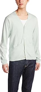 M0541KSW402 Men's Cardigan, green (mint green), 日本 03_L-(日本サイズL相当)