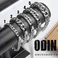 Vòng tay Chain Cuban ODIN (Tổng hợp các mẫu Cuban) - Thép Titan 316L - Bảo hành 12 tháng