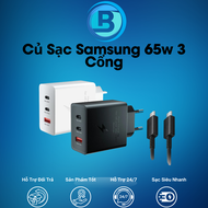 Củ sạc ba cổng T6530 (Max 65W) (Có kèm cáp) Củ sạc Samsung 3 cổng 65W T6530 | Giá rẻ [65W] Củ sạc 65
