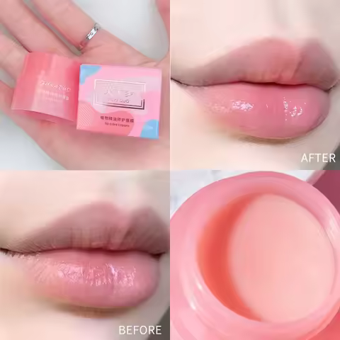 Korea lips care lip sleep mask night sleep hydrated maintenance lip balm pink lips whitening cream n