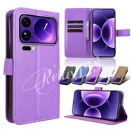 Xiaomi 17 Pro Max 5G 2025 Luxury Diamond Plaid Leather Casing For Xiaomi 17 17Pro 17ProMax Xiaomi17 