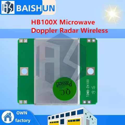 HB100X Microwave Doppler Radar Wireless Module Motion Sensor HB100, Microwave Motion Sensor, Motion 