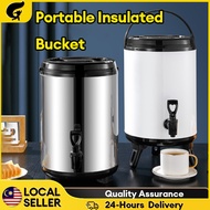 WTHB Milk Tea Bucket hot and cold universal Water Jug Stainless Thermos Jug w/ Faucet for set up a s