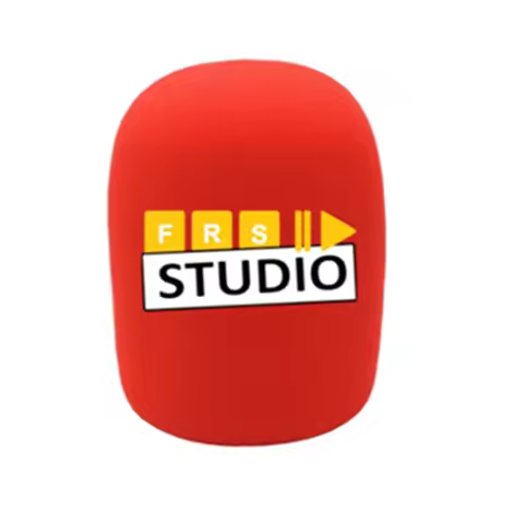 Customize Logo for Round Mic Foam Windscreen Wndshields Fit on Most Handheld Microphones SM58 Rode N