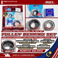 Pulley Bearing Set ASHUKA NVX NMAX VARIO ADV 150 160 PCX PNP With Oil Seal Set Rear Secondary Fixed 