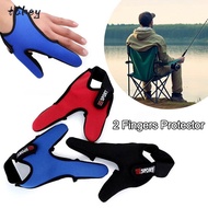 WITAK Fishing Gloves, Spring Summer Anti-Slip 2 Fingers Protector, Mittens Protector Glove Wear Resi