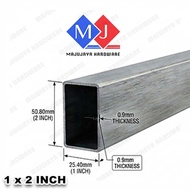 1 X 2  Aluminium Rectangular Hollow Bar Square Tube Besi Empat Segi 长方通 方喉 Mild Steel Besi Hollow Em