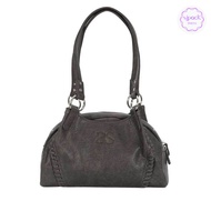 Ason Wandering Bag Blogger Same Style Korea 24FW Leather mini Motorcycle Shoulder Armpit Bag Large C