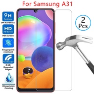 tempered glass case for samsung a31 cover on galaxy a 31 31a phone coque bag samsun samsumg sansung 