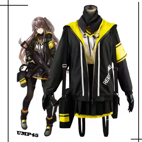 Girls Frontline UMP45 Tactical Cosplay Costume Lolita Women Girls Battle Uniform Carnival UMP 45 Fig
