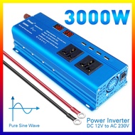 3000W Pure Sine Wave Inverter Car Inverter Solar Inverter DC12V to AC 220V 240V Voltage Converter