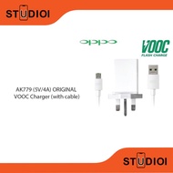 AK779 (5V/4A) ORIGINAL VOOC Charger (with cable) Adapter AK779 Micro USB Cable Set Oppo F9 Find 7 7A R9s R7 R15 Reno