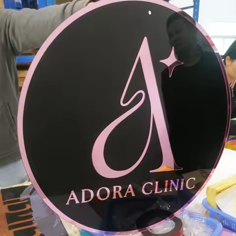 Custom Acrylic Business Sign 3D Outdoor Beauty Salon Decor Boutique Logo Office Sign Modern Sign Per