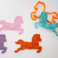 旋轉木馬【全身】3d打印機曲奇模具