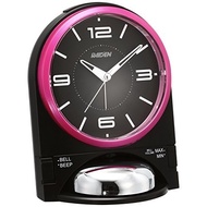 Seiko NR436K Seiko Clock Alarm Clock, Analog, Loud Volume, Switchable, Alarm, Pixis Raiden Raiden, Black