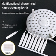 GG 10Pcs/Set Shower Head Cleaning Brush White Small Brush Anti-Cging Nylon Pore Gap Clean Brush For Phone Hole Kitchen Bathroom SG