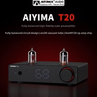 AIYIMA T20 Balanced Tube Pre Amplifier HiFi Vacuum Preamplifier with ECC83 RCA XLR Home Audio