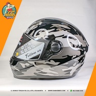 Zeus 811C Black/AL58 Silver Flat Visor Helmet