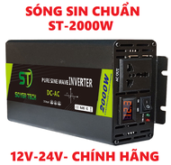 Bộ chuyển đổi điện Sin Chuẩn 2000W-Bộ Đổi Nguồn 12V sang 220V Sin Chuẩn 2000w-ST-2000W-SOYER TECH -