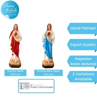 Sacred Heart Statue Immaculate Heart Home Decoration Catholic Christ Statue for Altar Christian Stat