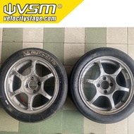 SPORT RIM VORTEX RACING 15X6.5JJ PCD 100X4 OFFSET 38  2pcs only Original japan