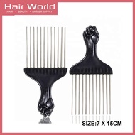 Barber Metal Hair Styling Pik Afro Pick Hair Comb