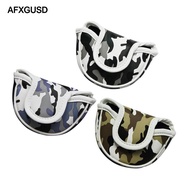 [AFXGUSD]  Cover, Small Size PU Leather Camo Style Mallet Putter Headcover - Designed for Smaller Ma