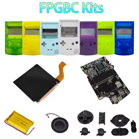 FunnyPlaying FPGBC Retro Pixel Game Console Kits GameBoy Colour /GBC IPS LCD Screen USBC Shell Custo