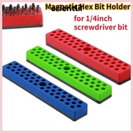 ORIENTLIIY Magnetic Hex Bit Holder Organizer, Solid Color 43 Holes Screwdriver Bit Storage Organizer