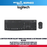 LOGITECH MK295 Silent Wireless Mouse & Keyboard Combo - Black