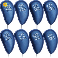 CREAMCANVAS​ Golf Iron Headcover Golf Putter Sports 8Pcs Protector Case Golf Iron Covers Set Protect
