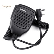 Camphor  2Pin Handheld PTT Speaker Mic Microphone for Baofeng Retevis Kenwood TYT Wouxun