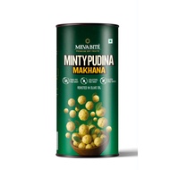MevaBite Minty Pudina Makhana Roasted in Olive OIl - Fox Nuts/Lotus Seeds 80g (India)