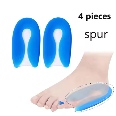 2 Pair/lot Silica Gel Heel Cup Plantar Fasciitis Heel Protector Heel Spur Cushion Pad Shoe Inserts I